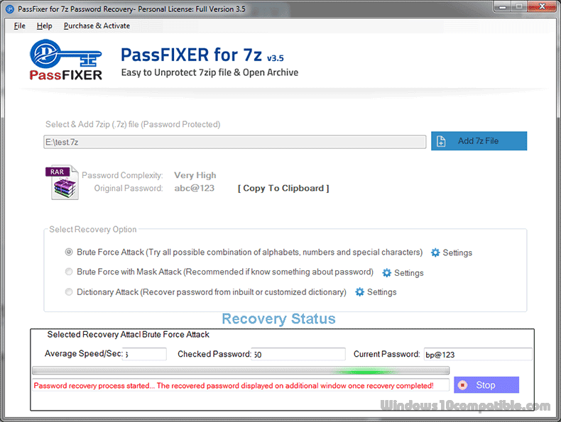 PassFixer 7Z Password Recovery 3 5 Free Download